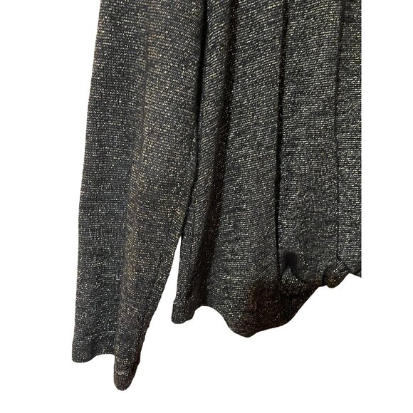 Jennifer Lopez Black Metallic Lightweight Knit Long Sleeve Turtleneck Top XLarge - Picture 6 of 9